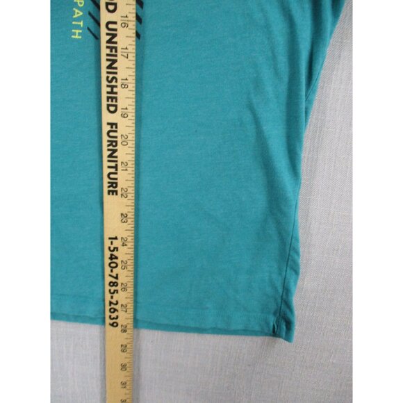 Grunt Style Patriotic Skull Graphic Muscle Tank Top Teal Sleeveless Shirt Size 4 - Picture 6 of 9